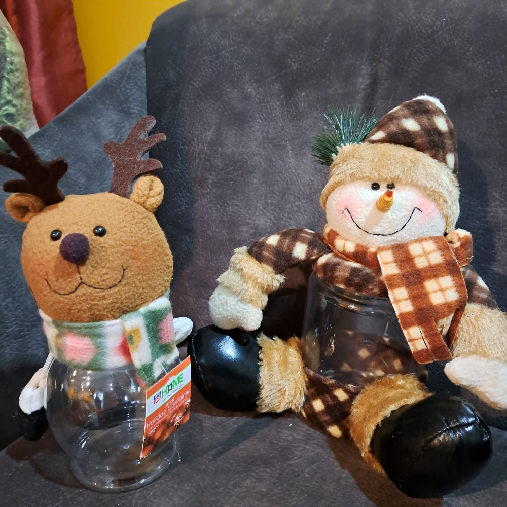 Reindeer & Snowman Treat Containers